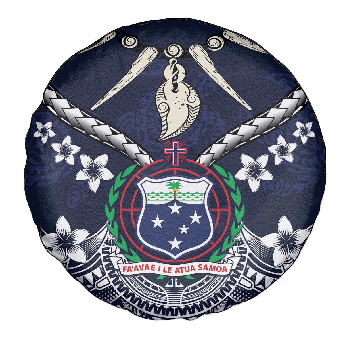 Samoa Independence Day Spare Tire Cover Ula Nifo Mix Turtle LT01 - Polynesian Pride