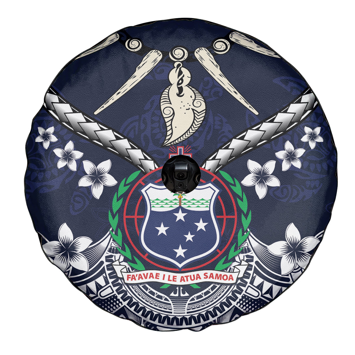 Samoa Independence Day Spare Tire Cover Ula Nifo Mix Turtle LT01 - Polynesian Pride