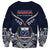 Samoa Independence Day Sweatshirt Ula Nifo Mix Turtle