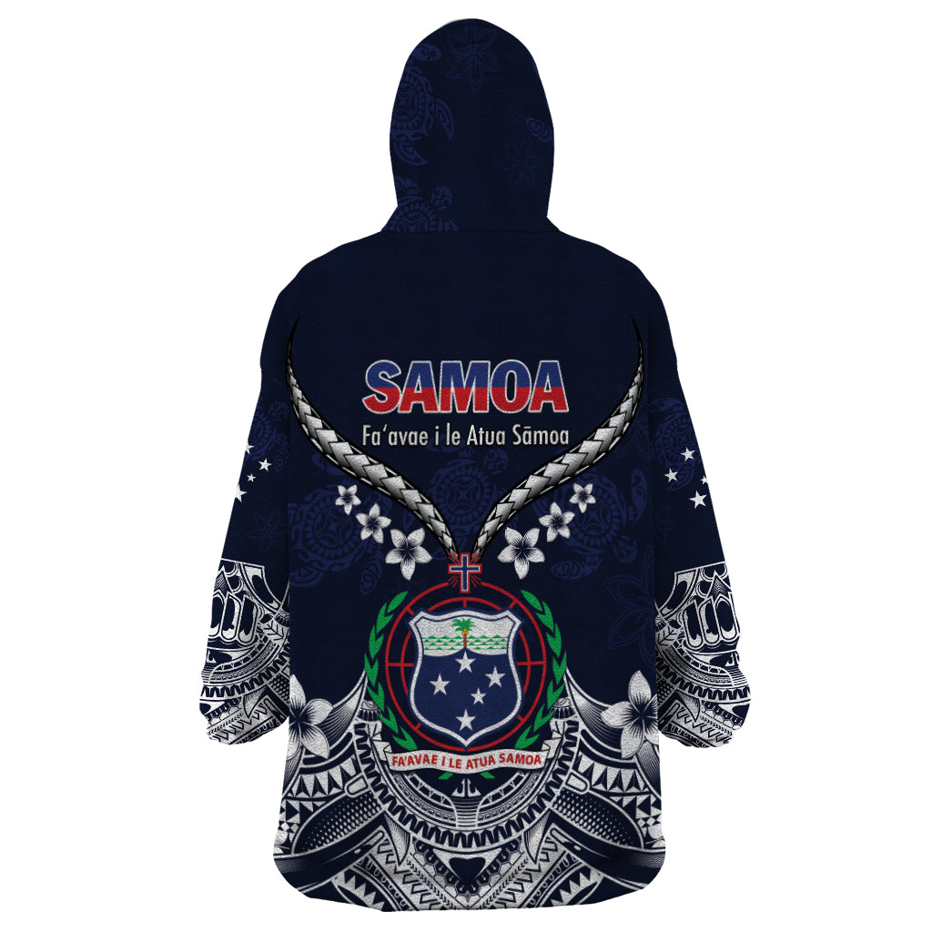 Samoa Independence Day Wearable Blanket Hoodie Ula Nifo Mix Turtle LT01 - Polynesian Pride