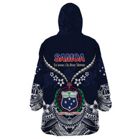 Samoa Independence Day Wearable Blanket Hoodie Ula Nifo Mix Turtle LT01 - Polynesian Pride
