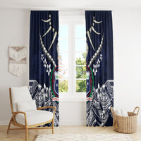 Samoa Independence Day Window Curtain Ula Nifo Mix Turtle LT01 - Polynesian Pride
