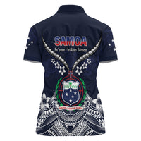 Samoa Independence Day Women Polo Shirt Ula Nifo Mix Turtle LT01 - Polynesian Pride