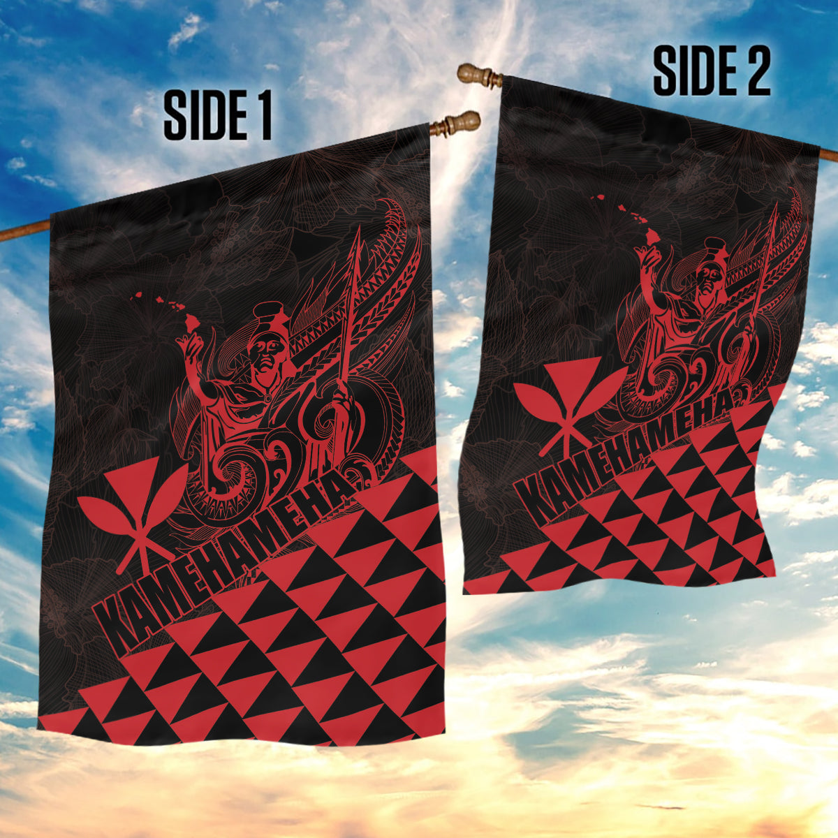 King Kamehameha Day Garden Flag Kakau Polynesian Pattern LT01 - Polynesian Pride