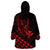 Personalized King Kamehameha Day Wearable Blanket Hoodie Kakau Polynesian Pattern