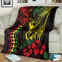 King Kamehameha Day Blanket Hawaii Kakau Reggae LT01 - Polynesian Pride