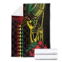 King Kamehameha Day Blanket Hawaii Kakau Reggae LT01 - Polynesian Pride
