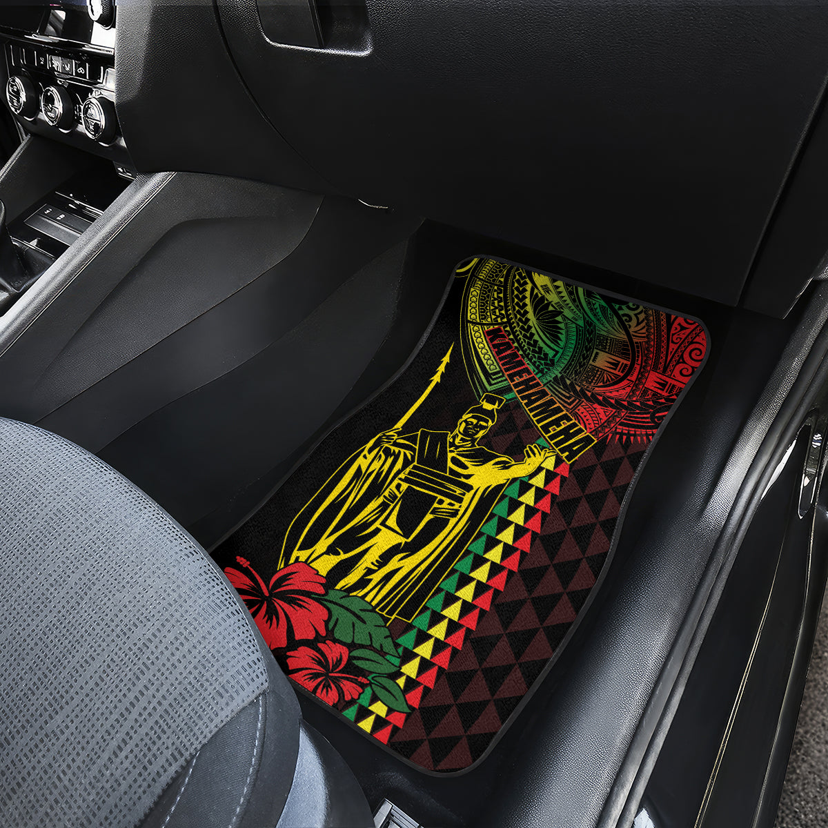 King Kamehameha Day Car Mats Hawaii Kakau Reggae LT01 - Polynesian Pride