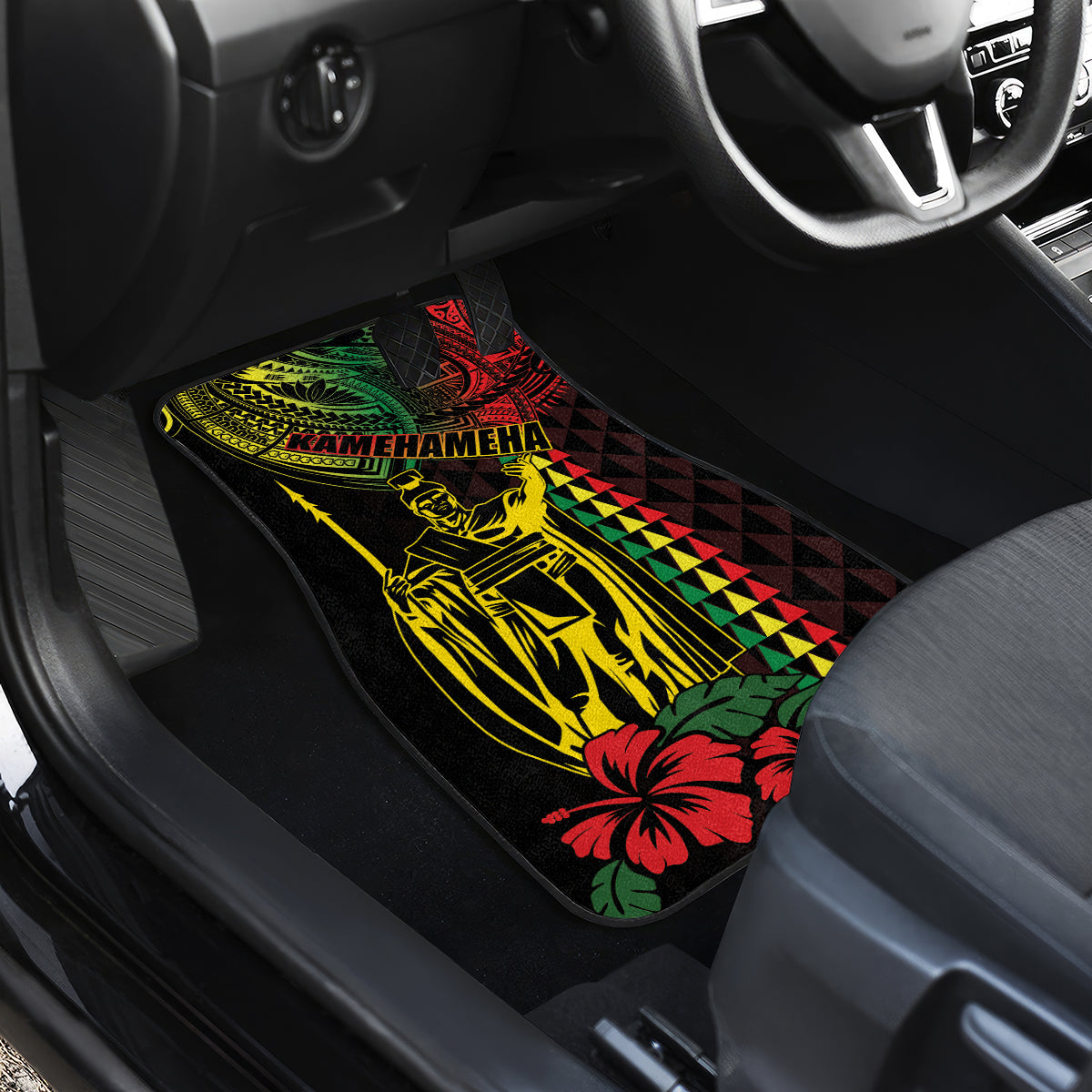 King Kamehameha Day Car Mats Hawaii Kakau Reggae LT01 - Polynesian Pride