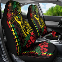 King Kamehameha Day Car Seat Cover Hawaii Kakau Reggae LT01 - Polynesian Pride