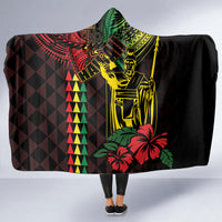 King Kamehameha Day Hooded Blanket Hawaii Kakau Reggae LT01 - Polynesian Pride