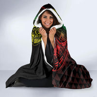 King Kamehameha Day Hooded Blanket Hawaii Kakau Reggae LT01 - Polynesian Pride