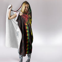 King Kamehameha Day Hooded Blanket Hawaii Kakau Reggae LT01 - Polynesian Pride