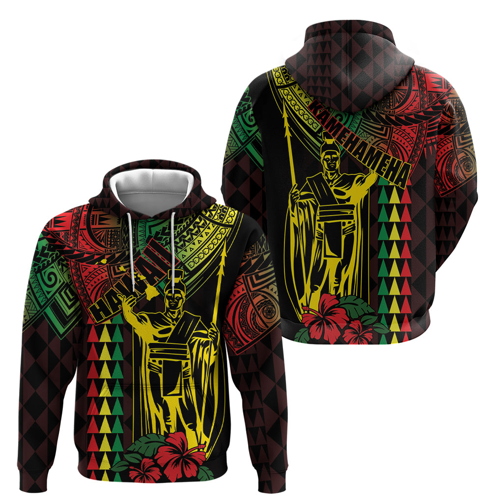 King Kamehameha Day Hoodie Hawaii Kakau Reggae LT01 - Polynesian Pride