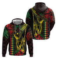King Kamehameha Day Hoodie Hawaii Kakau Reggae LT01 - Polynesian Pride