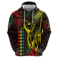 King Kamehameha Day Hoodie Hawaii Kakau Reggae LT01 - Polynesian Pride