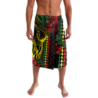King Kamehameha Day Lavalava Hawaii Kakau Reggae LT01 Black - Polynesian Pride