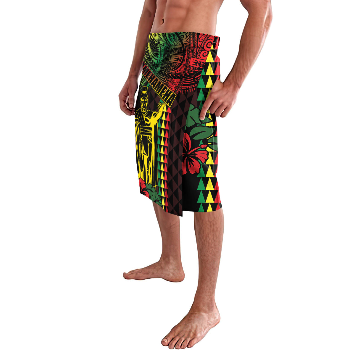 King Kamehameha Day Lavalava Hawaii Kakau Reggae LT01 - Polynesian Pride