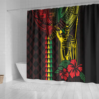 King Kamehameha Day Shower Curtain Hawaii Kakau Reggae LT01 - Polynesian Pride