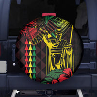 King Kamehameha Day Spare Tire Cover Hawaii Kakau Reggae LT01 - Polynesian Pride