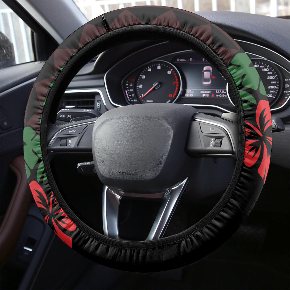 King Kamehameha Day Steering Wheel Cover Hawaii Kakau Reggae LT01 - Polynesian Pride
