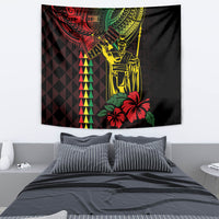 King Kamehameha Day Tapestry Hawaii Kakau Reggae LT01 - Polynesian Pride