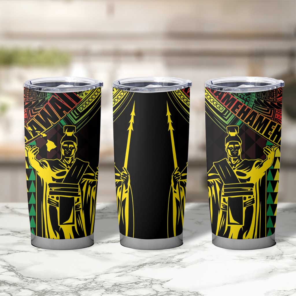 King Kamehameha Day Tumbler Cup Hawaii Kakau Reggae LT01 - Polynesian Pride