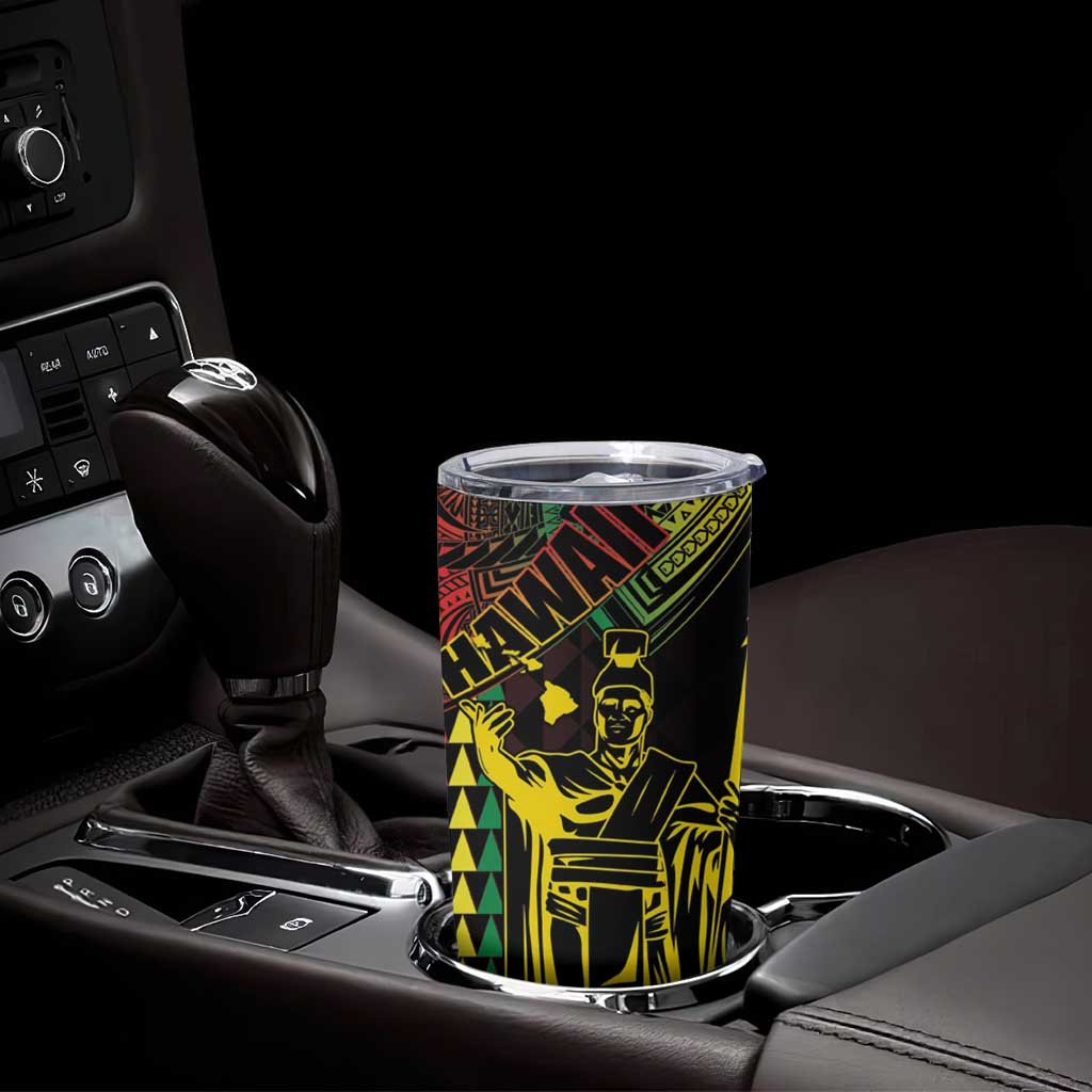 King Kamehameha Day Tumbler Cup Hawaii Kakau Reggae LT01 - Polynesian Pride