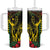 King Kamehameha Day Tumbler With Handle Hawaii Kakau Reggae