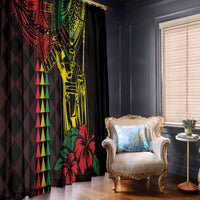 King Kamehameha Day Window Curtain Hawaii Kakau Reggae LT01 - Polynesian Pride