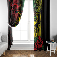 King Kamehameha Day Window Curtain Hawaii Kakau Reggae LT01 - Polynesian Pride
