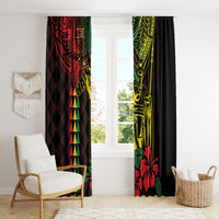 King Kamehameha Day Window Curtain Hawaii Kakau Reggae LT01 - Polynesian Pride