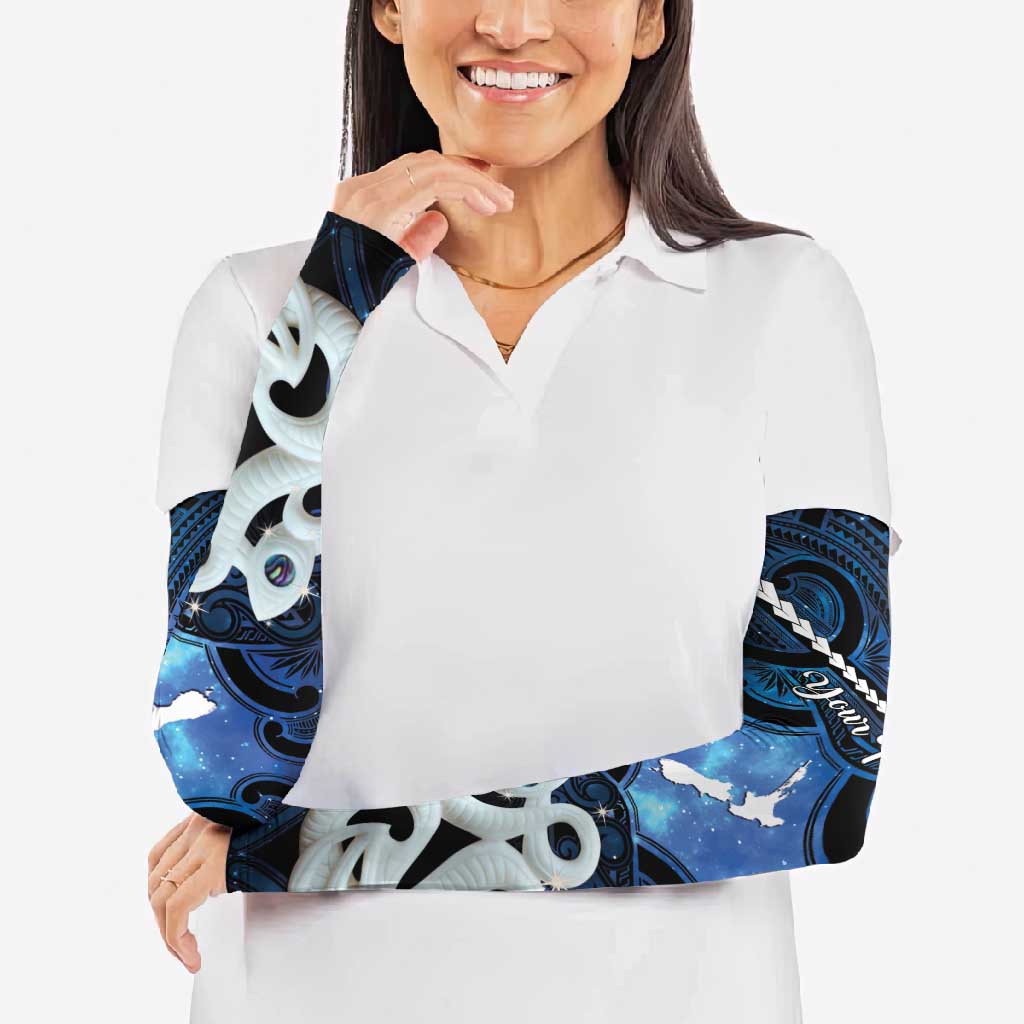 Personalized Maori Matariki Manaia Arm Sleeves Maori Kowhaiwhai Pattern Galaxy LT01 - Polynesian Pride