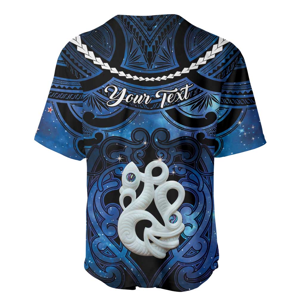 Personalized Maori Matariki Manaia Baseball Jersey Maori Kowhaiwhai Pattern Galaxy LT01 - Polynesian Pride