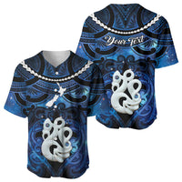 Personalized Maori Matariki Manaia Baseball Jersey Maori Kowhaiwhai Pattern Galaxy LT01 - Polynesian Pride
