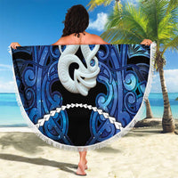 Maori Matariki Manaia Beach Blanket Maori Kowhaiwhai Pattern Galaxy LT01 - Polynesian Pride