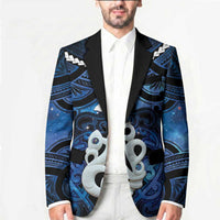 Personalized Maori Matariki Manaia Blazer Maori Kowhaiwhai Pattern Galaxy LT01 - Polynesian Pride
