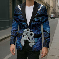 Personalized Maori Matariki Manaia Blazer Maori Kowhaiwhai Pattern Galaxy LT01 - Polynesian Pride