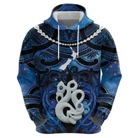 Personalized Maori Matariki Manaia Hoodie Maori Kowhaiwhai Pattern Galaxy LT01 - Polynesian Pride