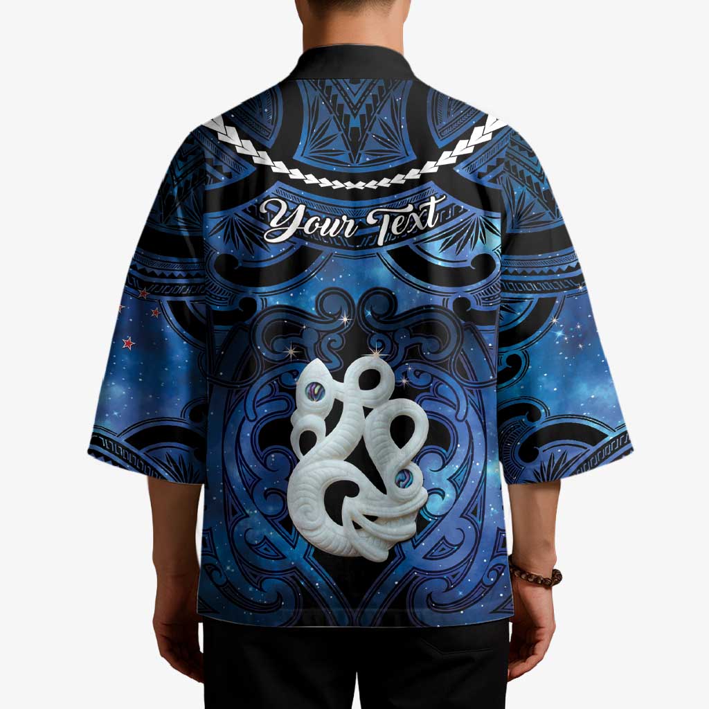 Personalized Maori Matariki Manaia Kimono Maori Kowhaiwhai Pattern Galaxy LT01 - Polynesian Pride