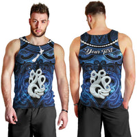Personalized Maori Matariki Manaia Men Tank Top Maori Kowhaiwhai Pattern Galaxy LT01 - Polynesian Pride