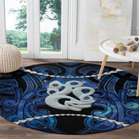Maori Matariki Manaia Round Carpet Maori Kowhaiwhai Pattern Galaxy LT01 - Polynesian Pride