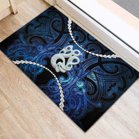 Maori Matariki Manaia Rubber Doormat Maori Kowhaiwhai Pattern Galaxy LT01 - Polynesian Pride