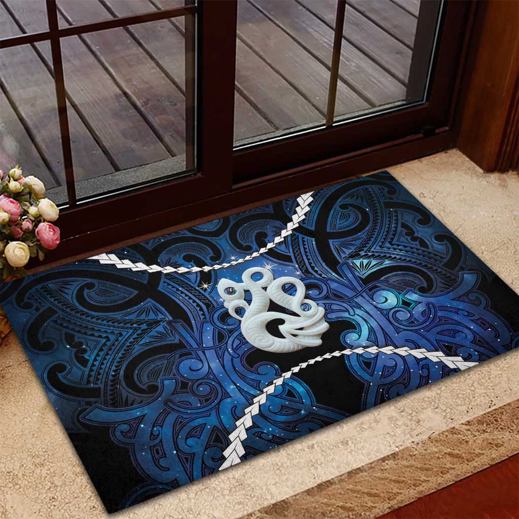 Maori Matariki Manaia Rubber Doormat Maori Kowhaiwhai Pattern Galaxy LT01 - Polynesian Pride