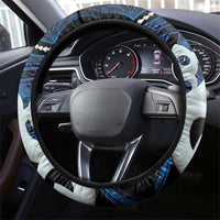 Maori Matariki Manaia Steering Wheel Cover Maori Kowhaiwhai Pattern Galaxy LT01 - Polynesian Pride