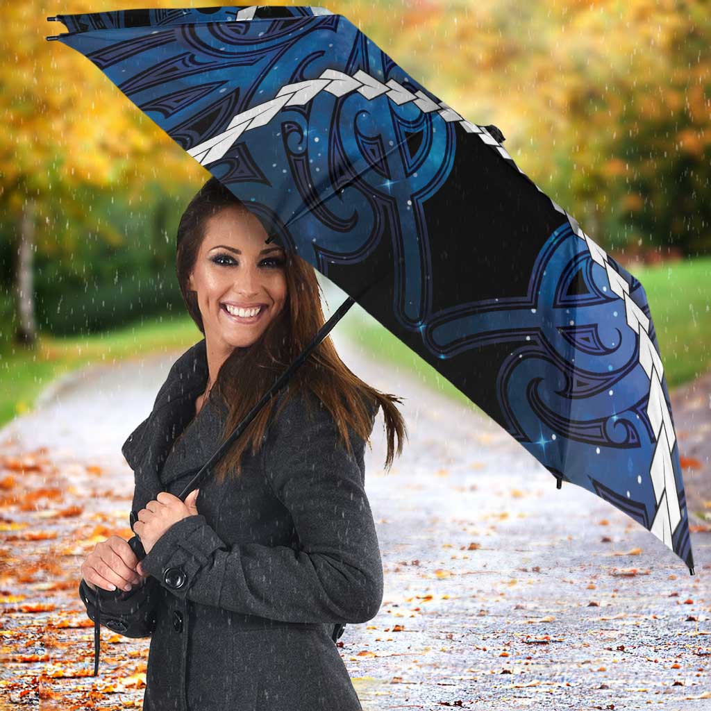 Maori Matariki Manaia Umbrella Maori Kowhaiwhai Pattern Galaxy LT01 - Polynesian Pride