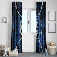 Maori Matariki Manaia Window Curtain Maori Kowhaiwhai Pattern Galaxy LT01 - Polynesian Pride