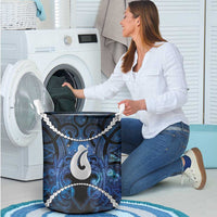 Maori Matariki Hei Matau Laundry Basket Maori Kowhaiwhai Pattern Galaxy LT01 - Polynesian Pride