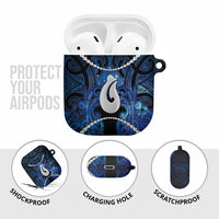 Maori Matariki Hei Matau AirPods Case Maori Kowhaiwhai Pattern Galaxy LT01 - Polynesian Pride