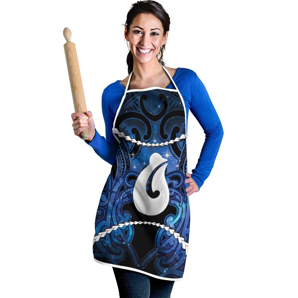 Maori Matariki Hei Matau Apron Maori Kowhaiwhai Pattern Galaxy LT01 - Polynesian Pride